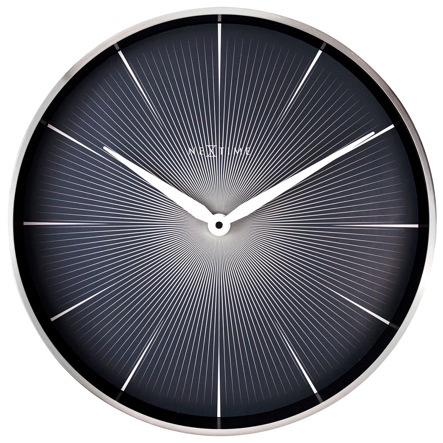 573511zw-nextime-40cm-2-seconds-silent-non-ticking-round-wall-clock-black