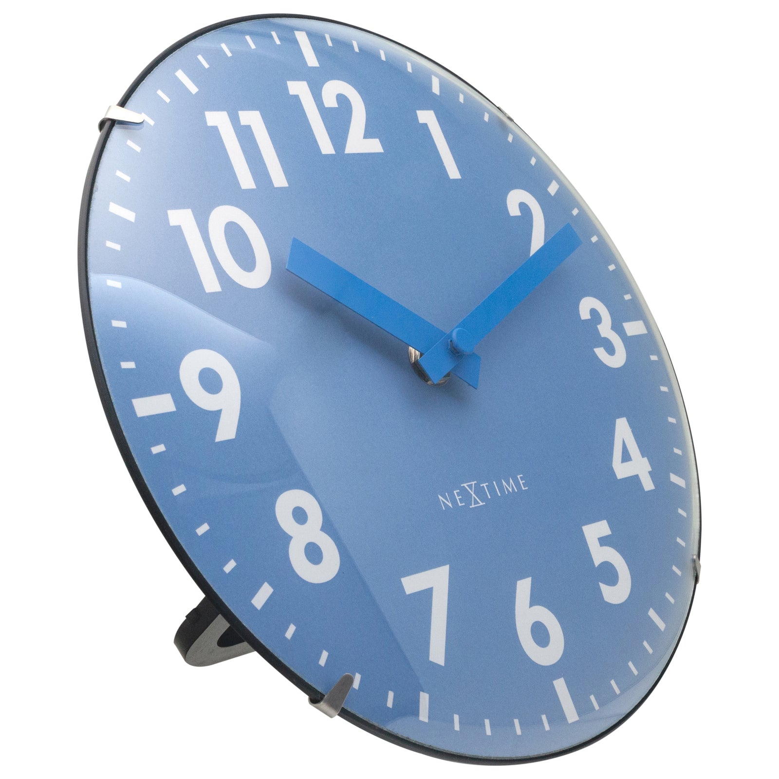 573533bl-nextime-duomo-analogue-20cm-mini-table-clock-blue