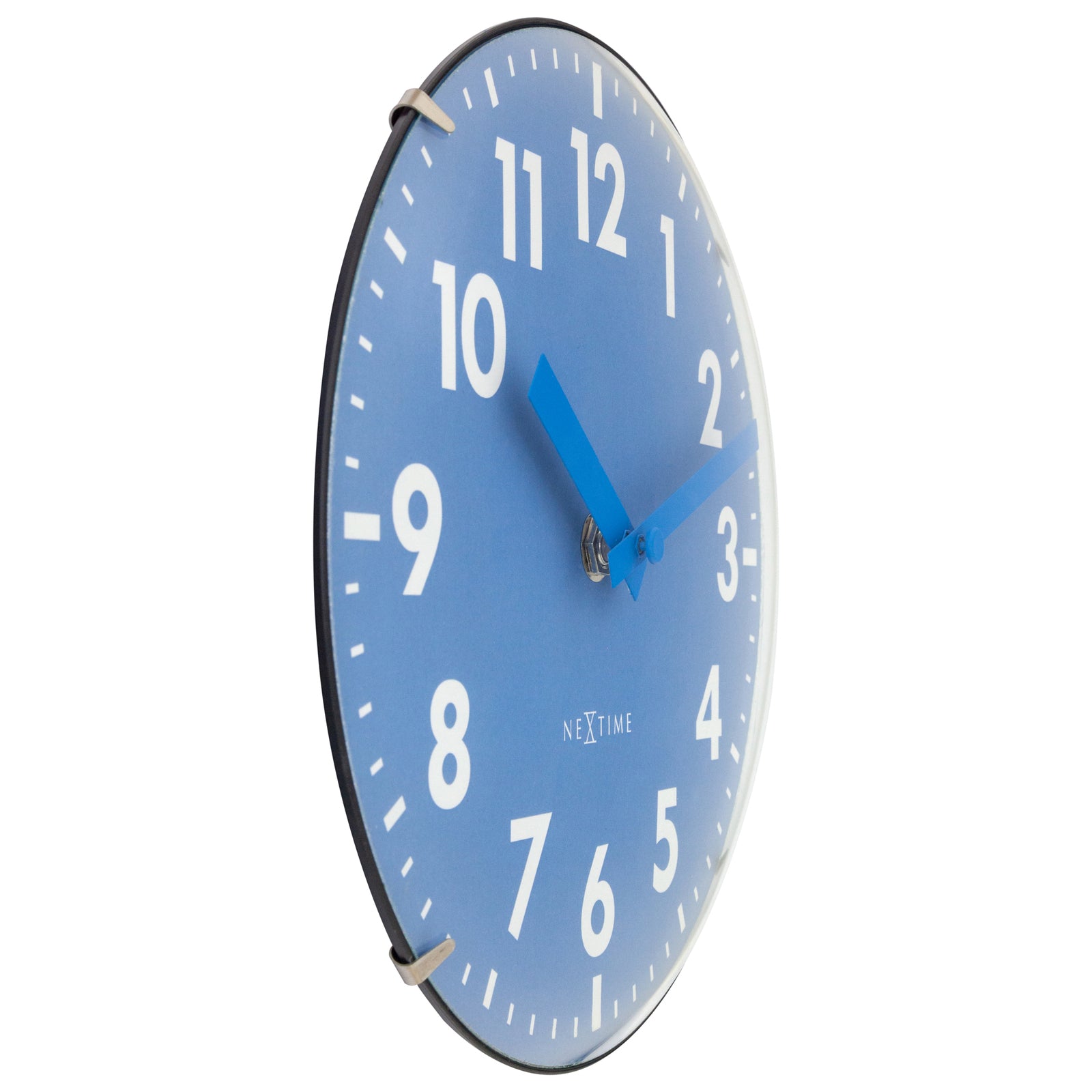 573533bl-nextime-duomo-analogue-20cm-mini-table-clock-blue
