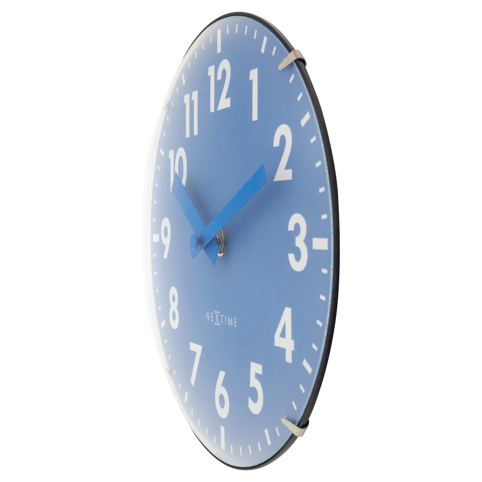 573533bl-nextime-duomo-analogue-20cm-mini-table-clock-blue