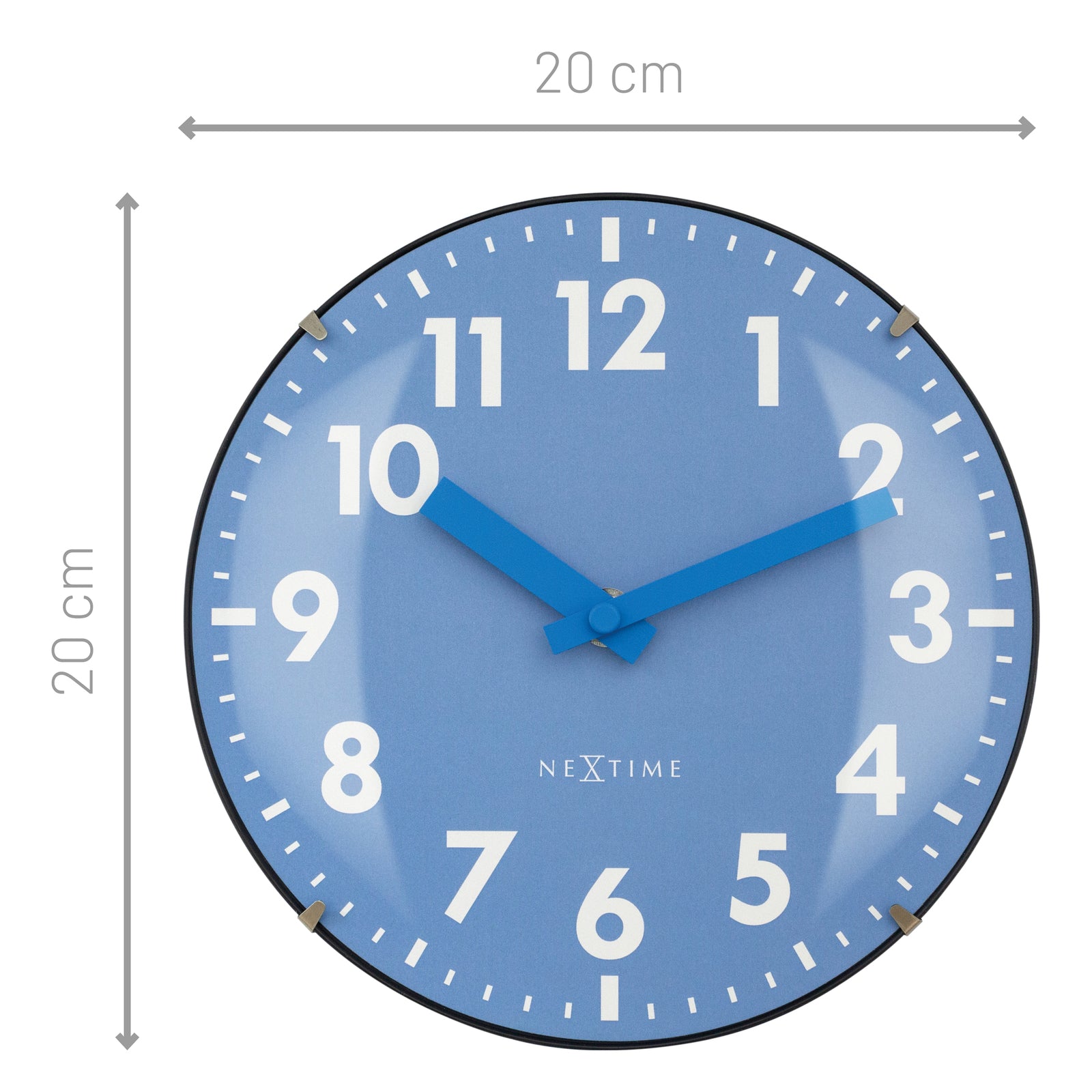 573533bl-nextime-duomo-analogue-20cm-mini-table-clock-blue