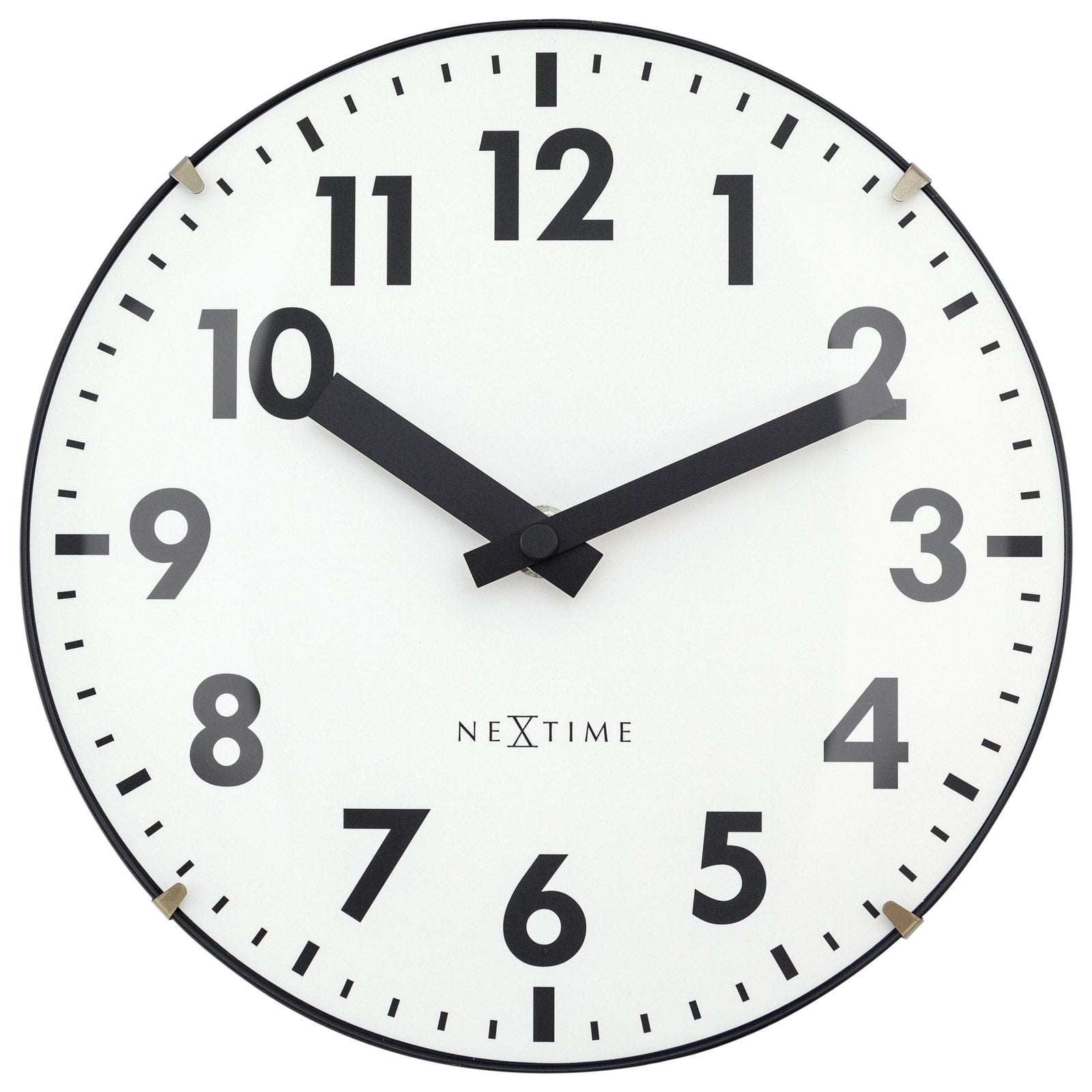 573533wi-nextime-duomo-analogue-20cm-mini-table-clock-white