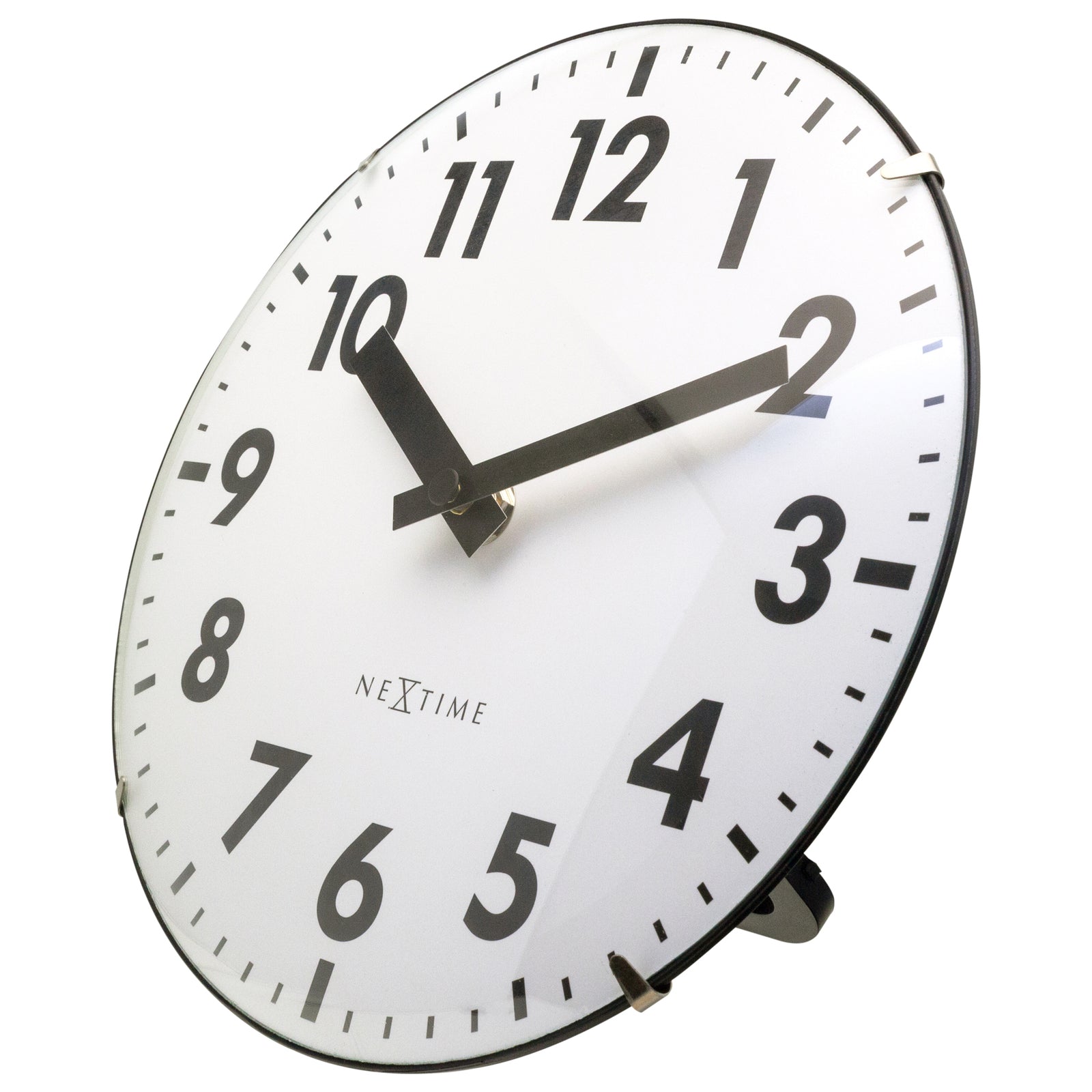 573533wi-nextime-duomo-analogue-20cm-mini-table-clock-white