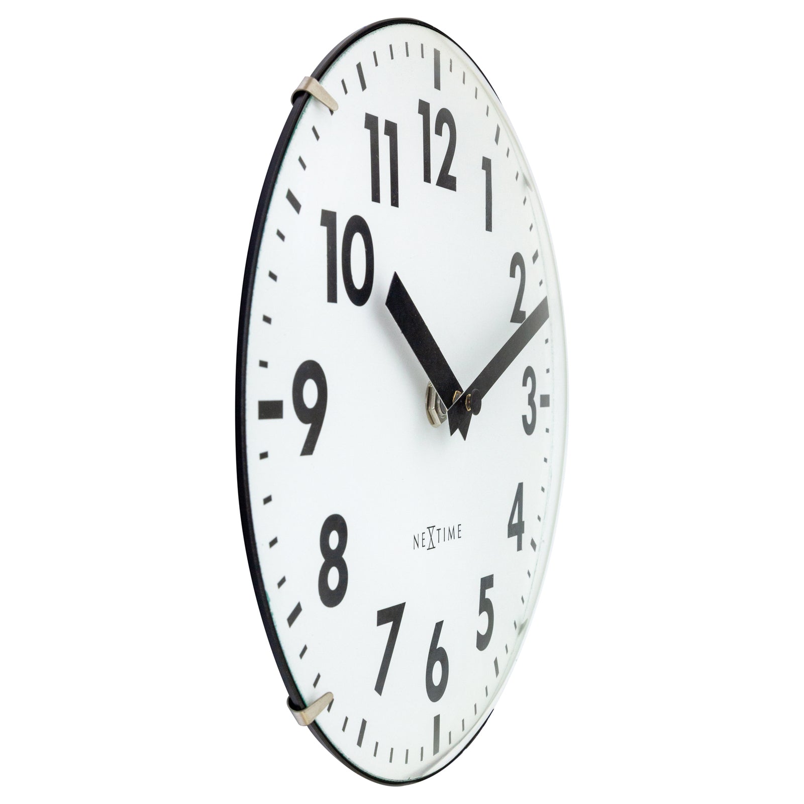 573533wi-nextime-duomo-analogue-20cm-mini-table-clock-white