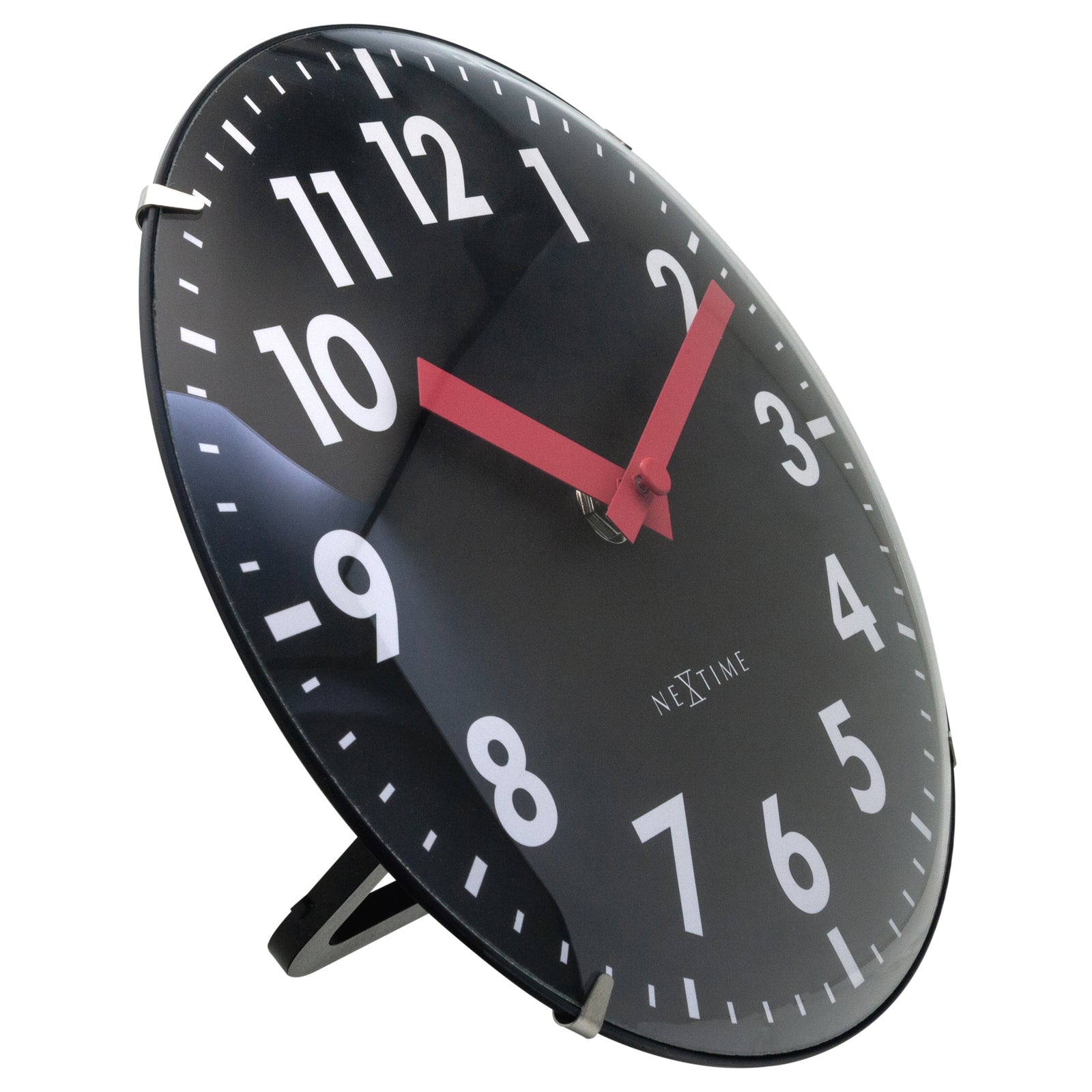 573533zw-nextime-duomo-analogue-20cm-mini-table-clock-black