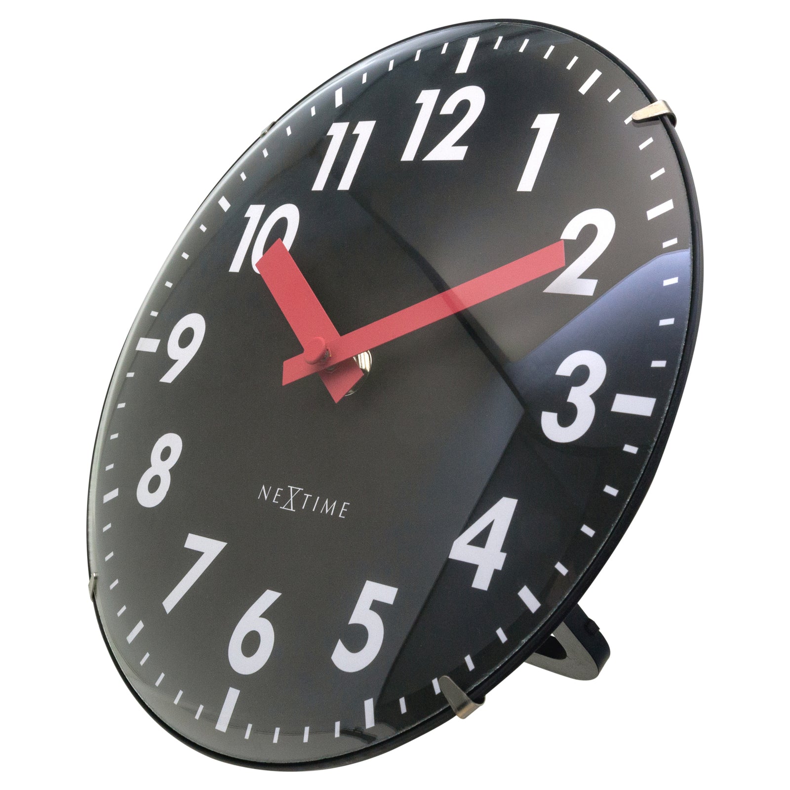 573533zw-nextime-duomo-analogue-20cm-mini-table-clock-black