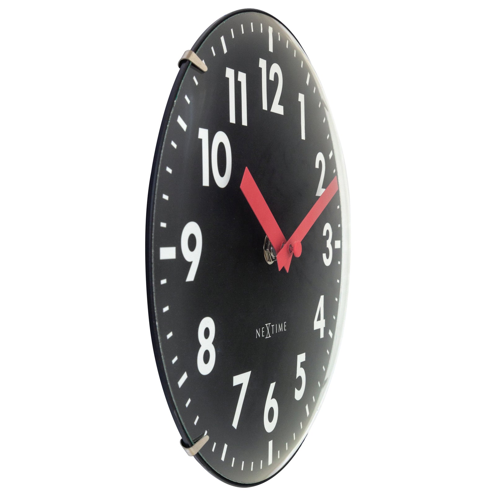573533zw-nextime-duomo-analogue-20cm-mini-table-clock-black