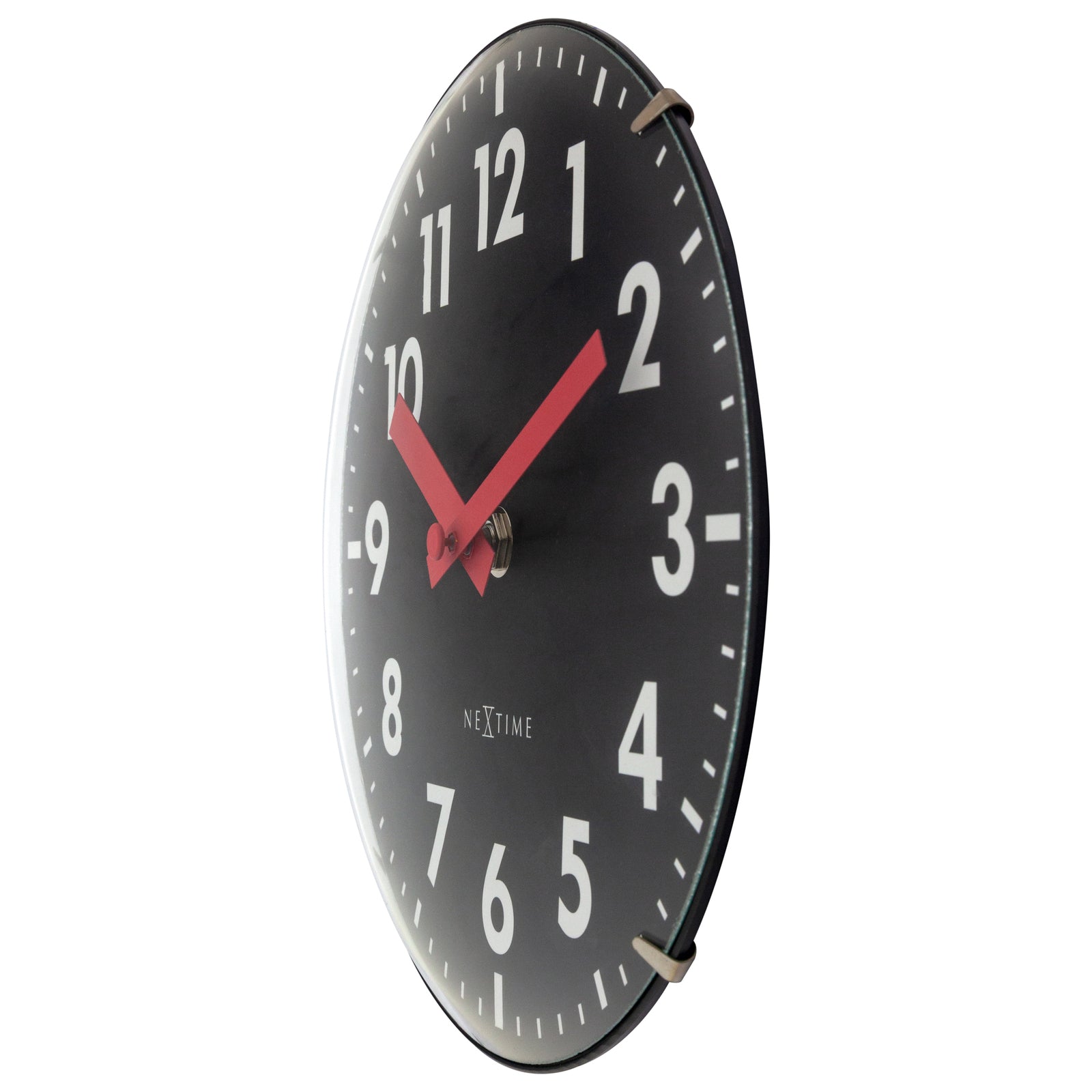 573533zw-nextime-duomo-analogue-20cm-mini-table-clock-black