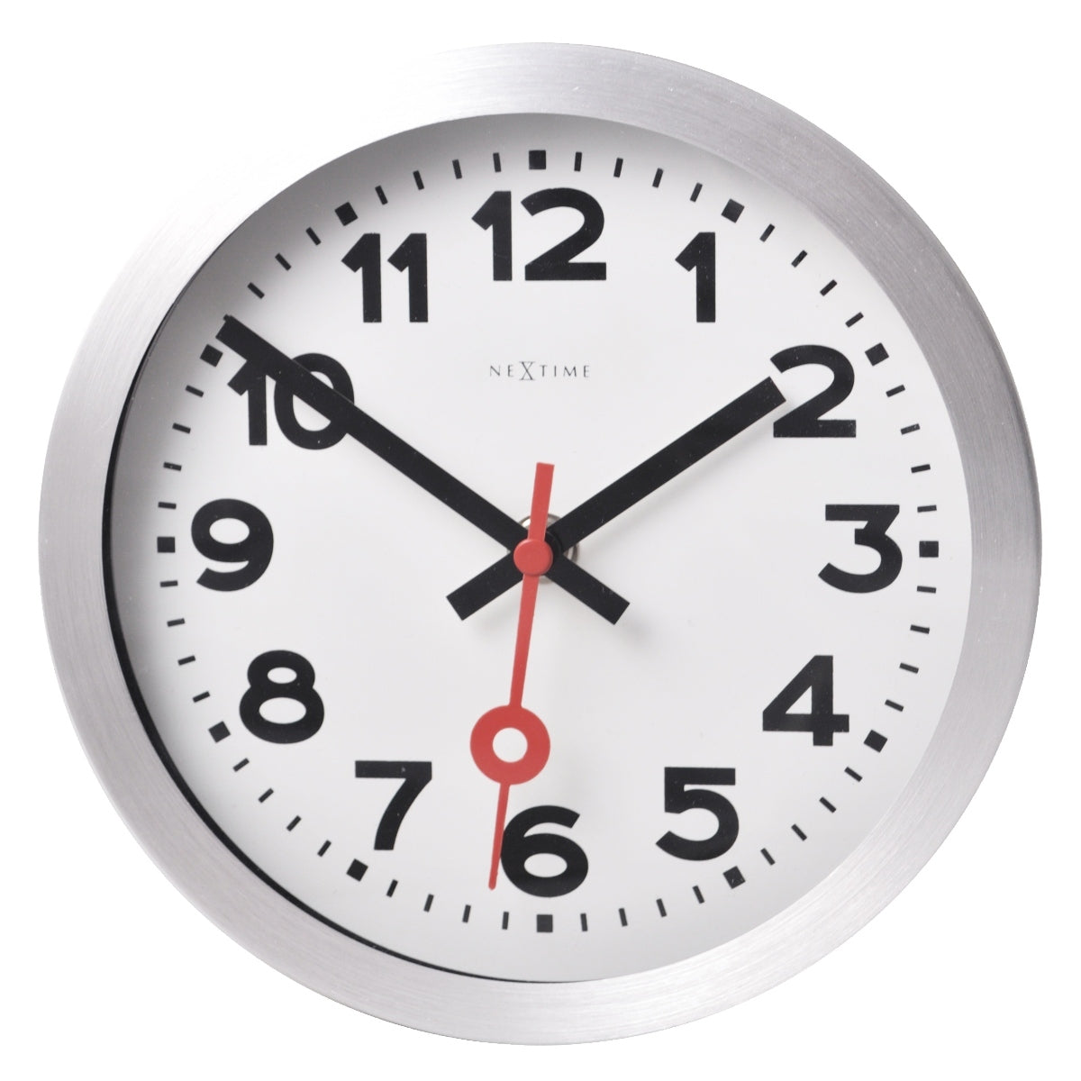 573999ar-nextime-35cm-station-numerical-silent-analogue-round-wall-clock-white