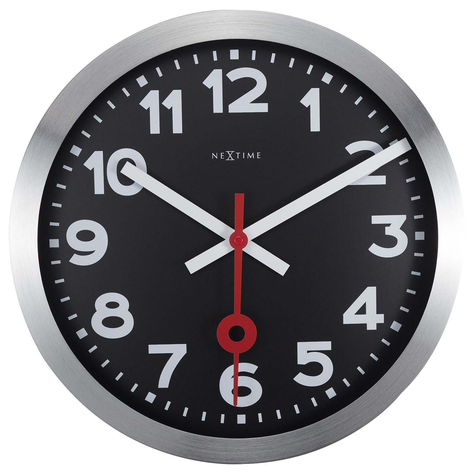 573999arzw-nextime-35cm-station-numerical-silent-analogue-round-wall-clock-black