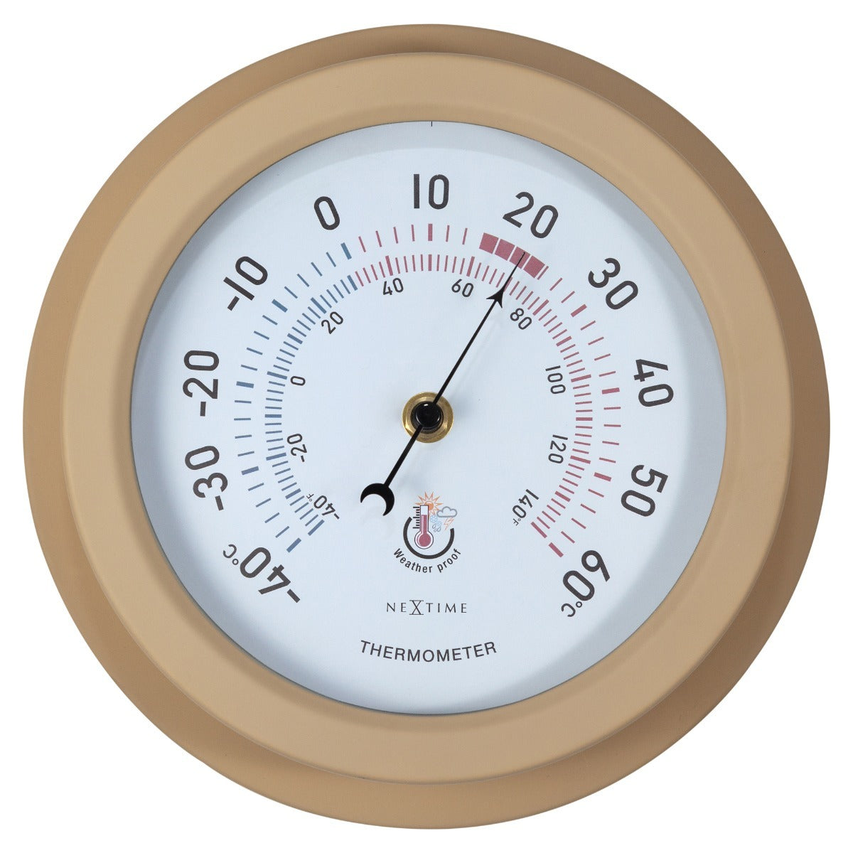 574302br-nextime-lily-22cm-outdoor-thermometer-temperature-brown