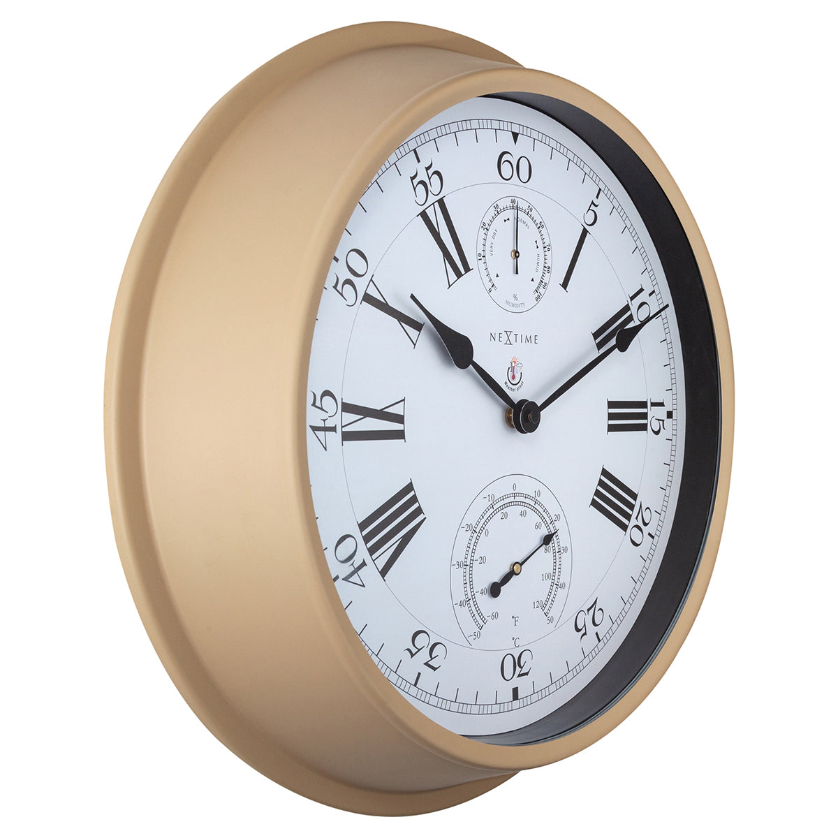 574305br-nextime-40-5cm-hyacinth-thermometer-hygrometer-outdoor-wall-clock-brown