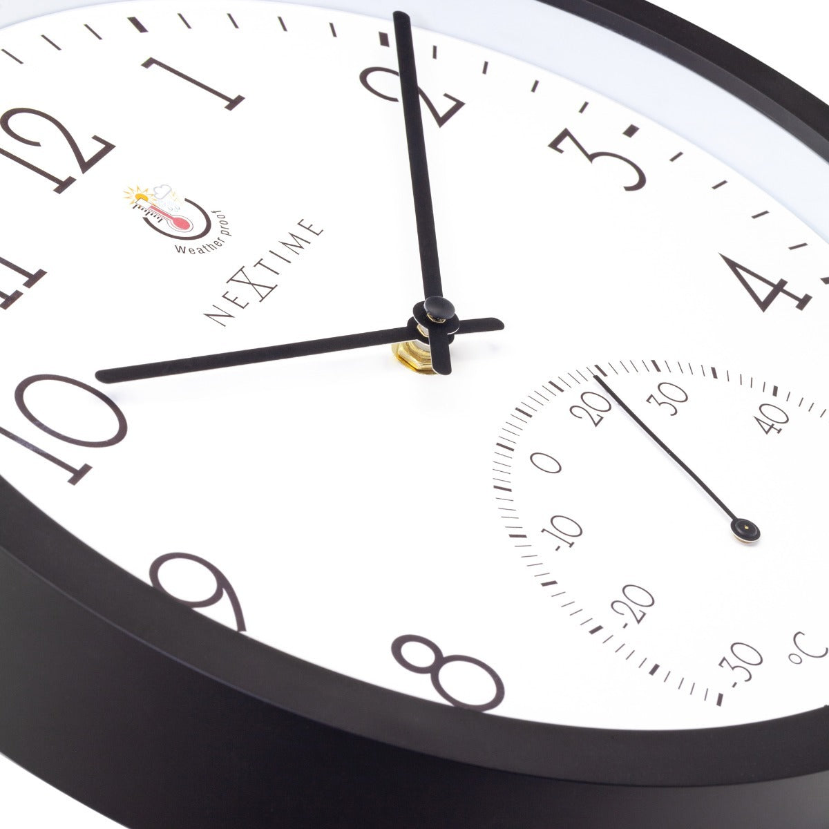 574313-nextime-marigold-weatherproof-outdoor-30-5cm-wall-clock-black-white