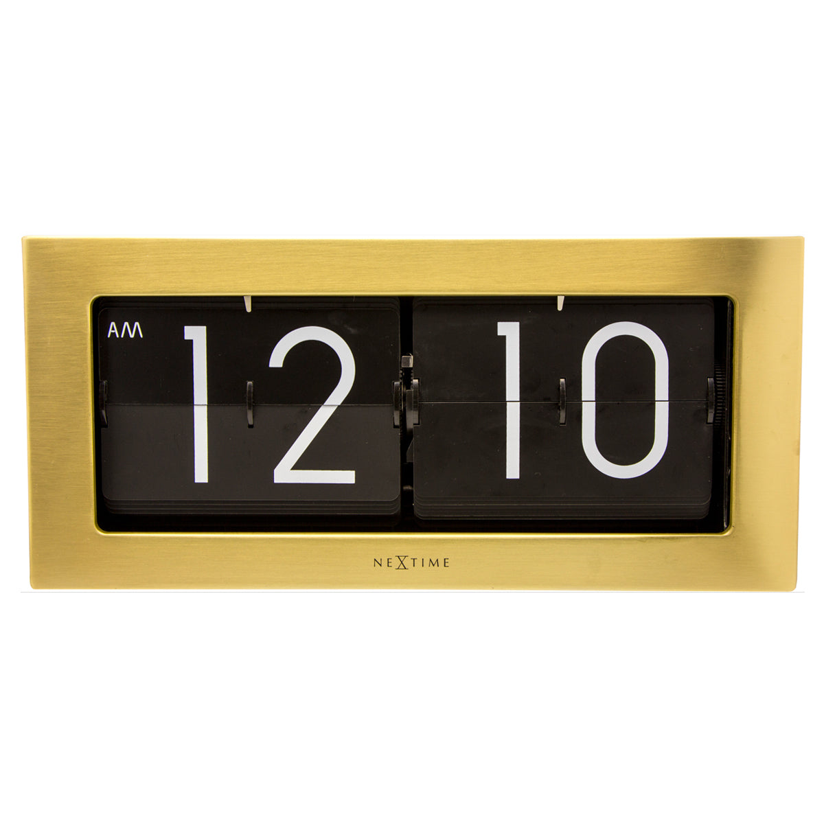 575198go-nextime-36cm-big-flip-wall-hanging-clock-rectangle-home-decor-gold