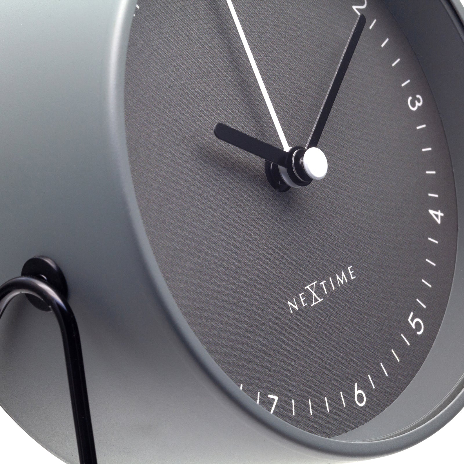 575240gs-nextime-berlin-14x13cm-table-alarm-clock-w-night-light-grey
