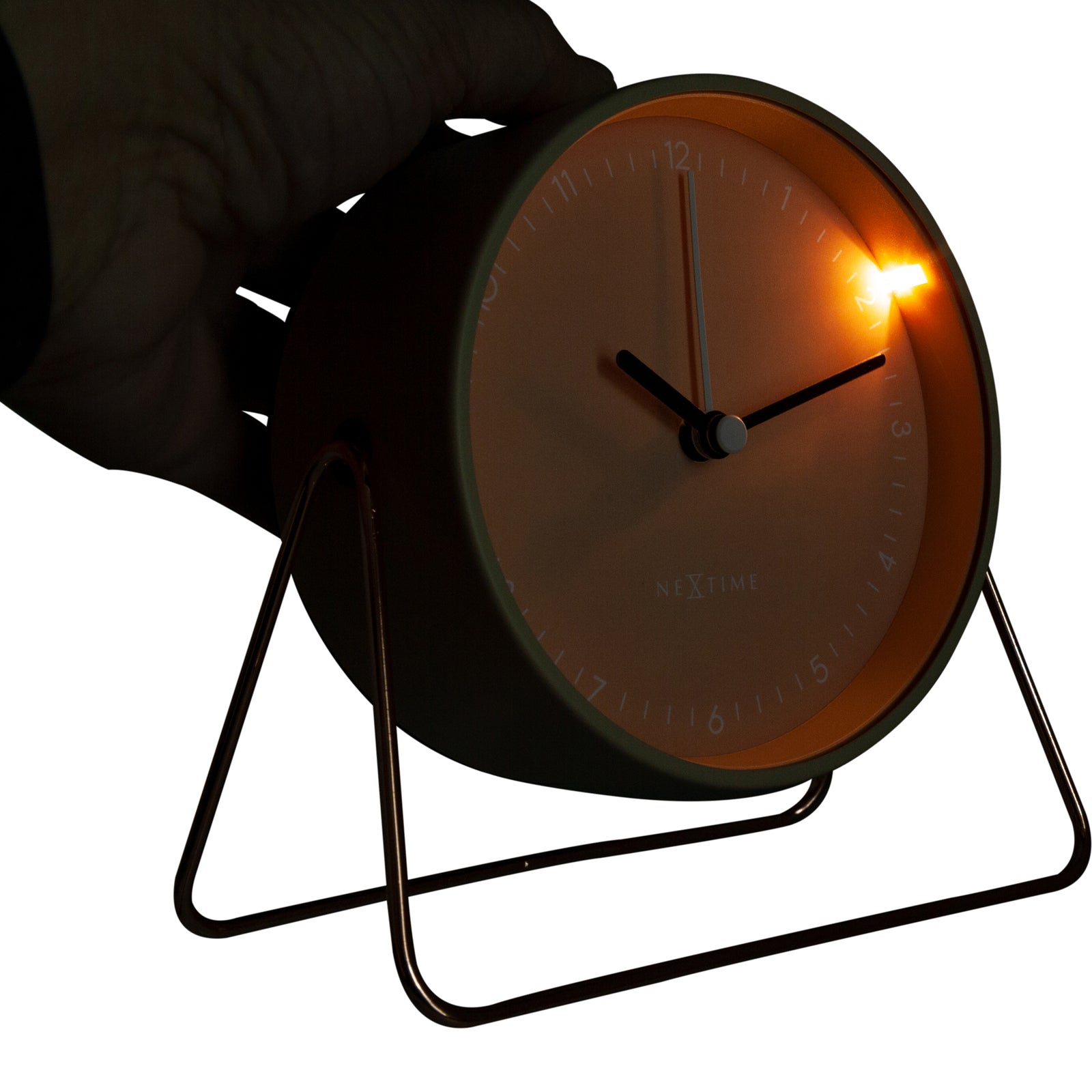 575240rz-nextime-berlin-14x13cm-table-alarm-clock-w-night-light-pink
