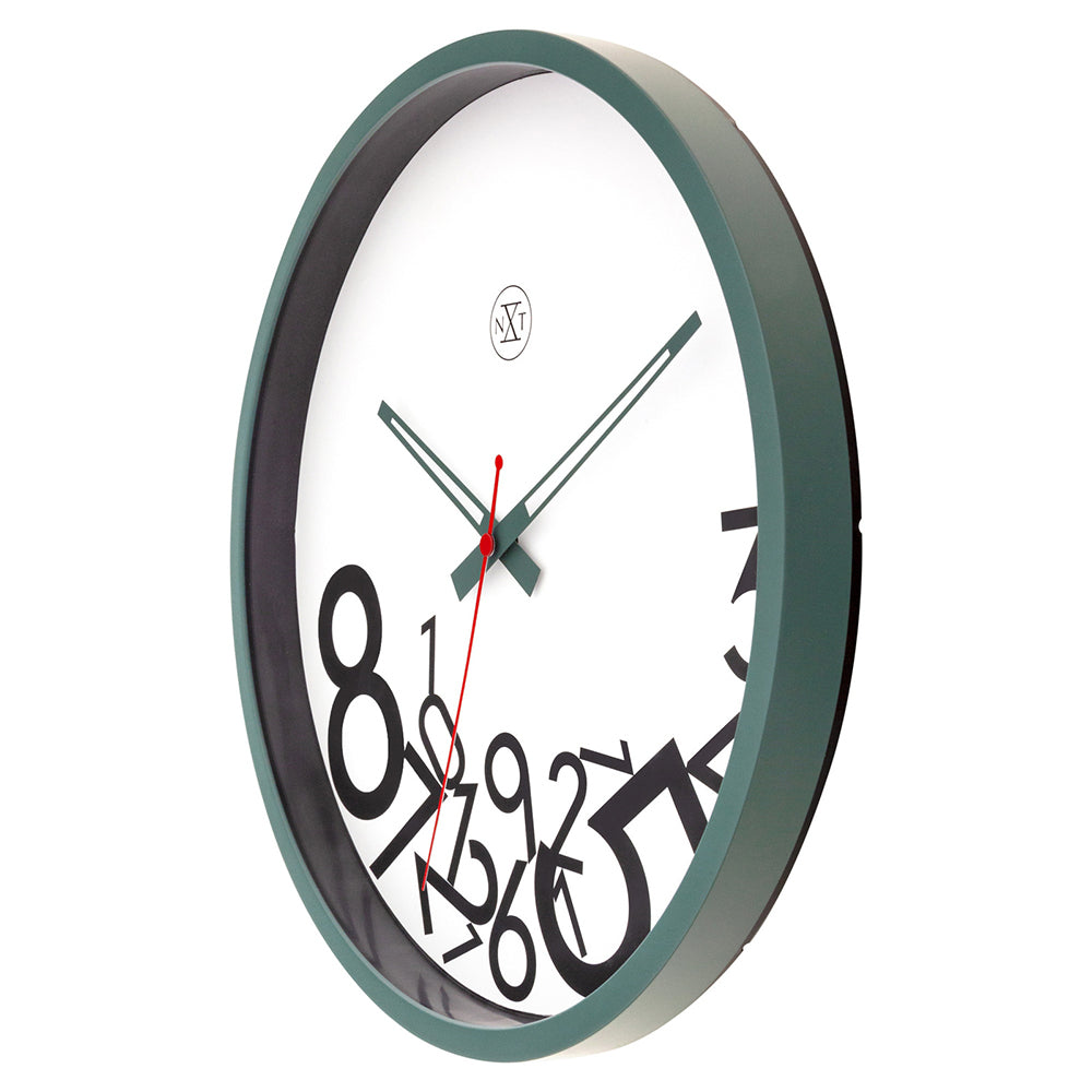 577364gn-nextime-30cm-dropped-numbers-silent-analogue-round-wall-clock