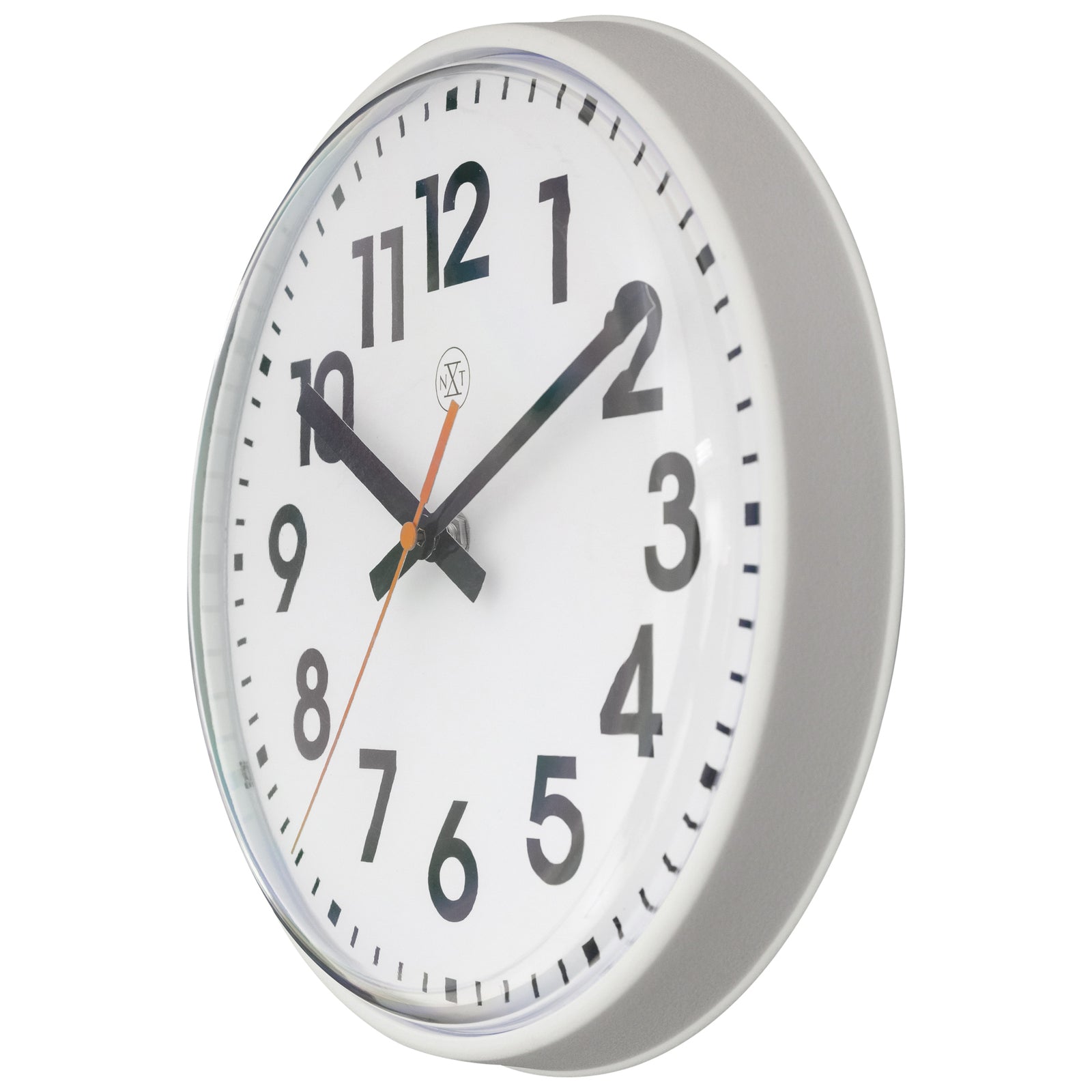 577367wi-nextime-peter-plastic-analogue-26cm-wall-clock-white