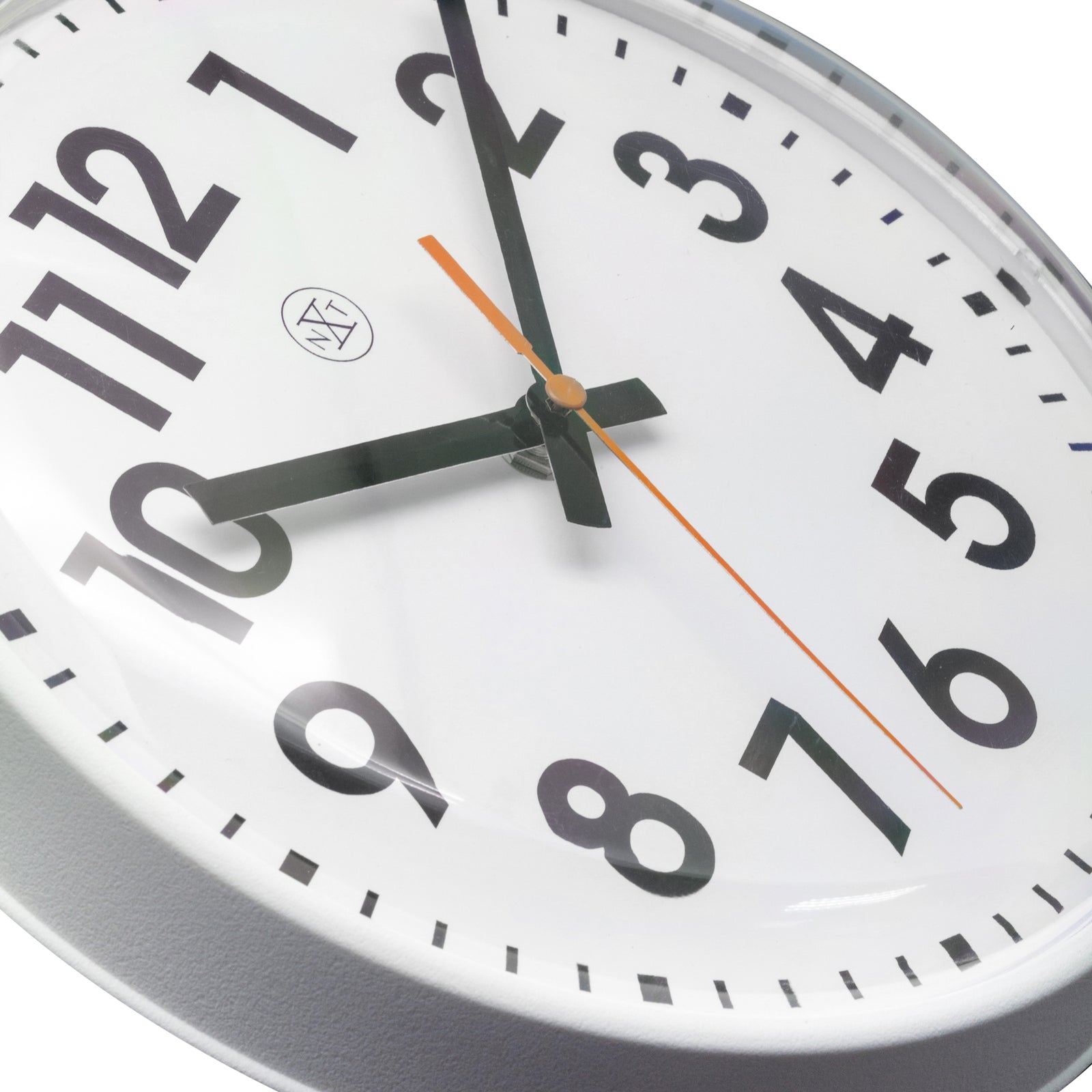 577367wi-nextime-peter-plastic-analogue-26cm-wall-clock-white