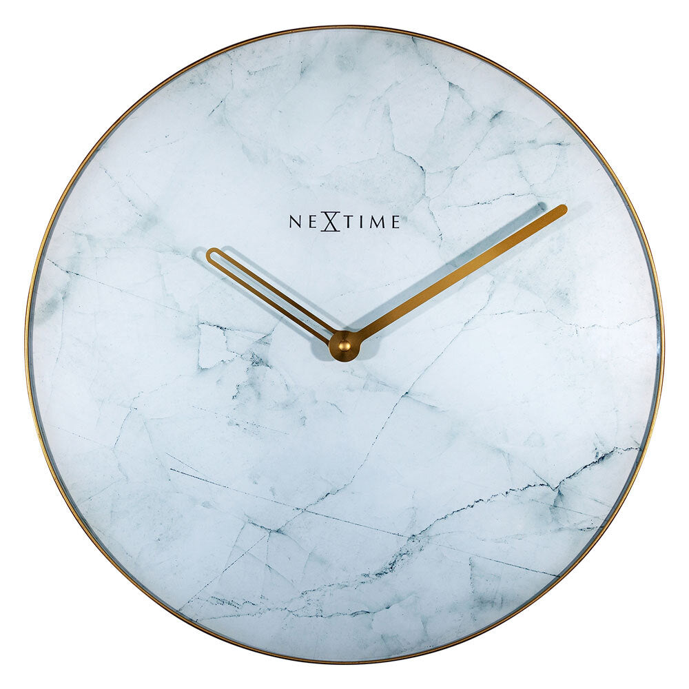 578189wi-nextime-40cm-marble-wall-clock-white