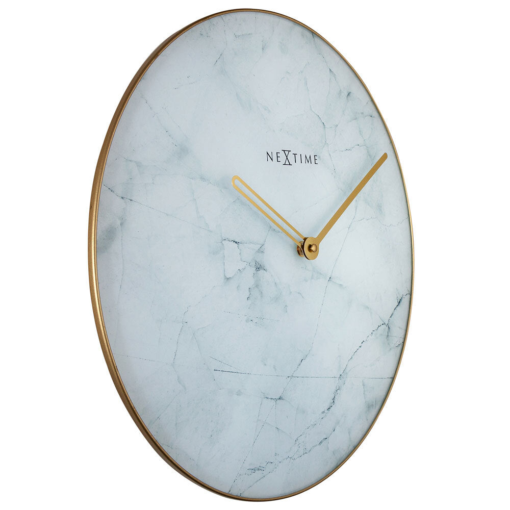 578189wi-nextime-40cm-marble-wall-clock-white
