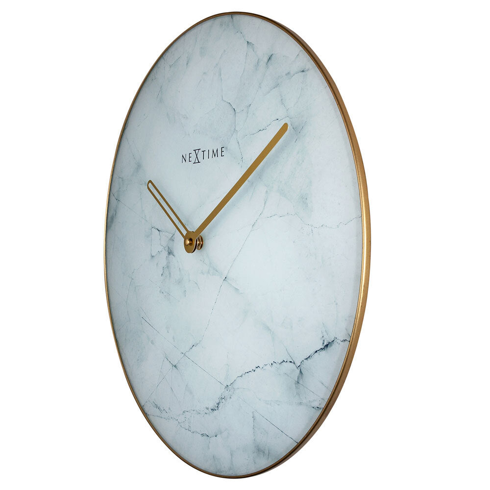 578189wi-nextime-40cm-marble-wall-clock-white
