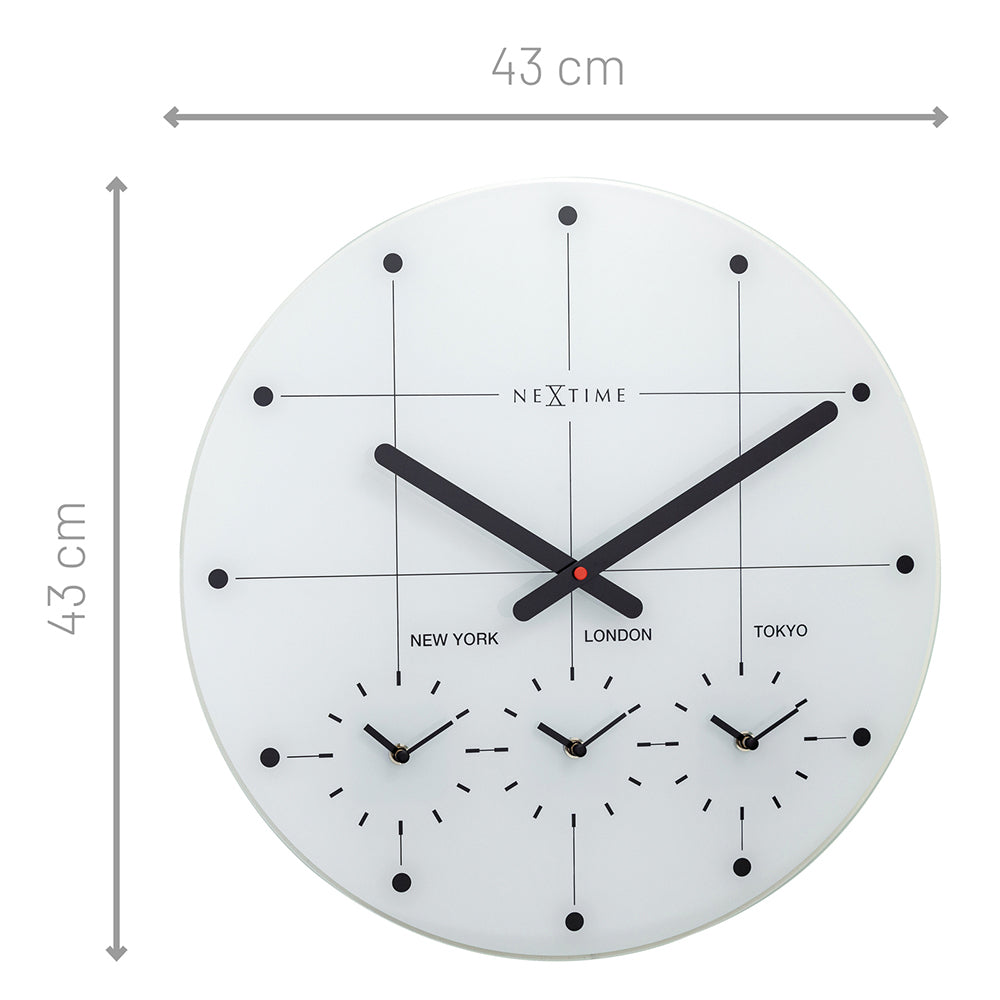 578197wi-nextime-43cm-big-city-multiple-time-zone-round-wall-clock-white
