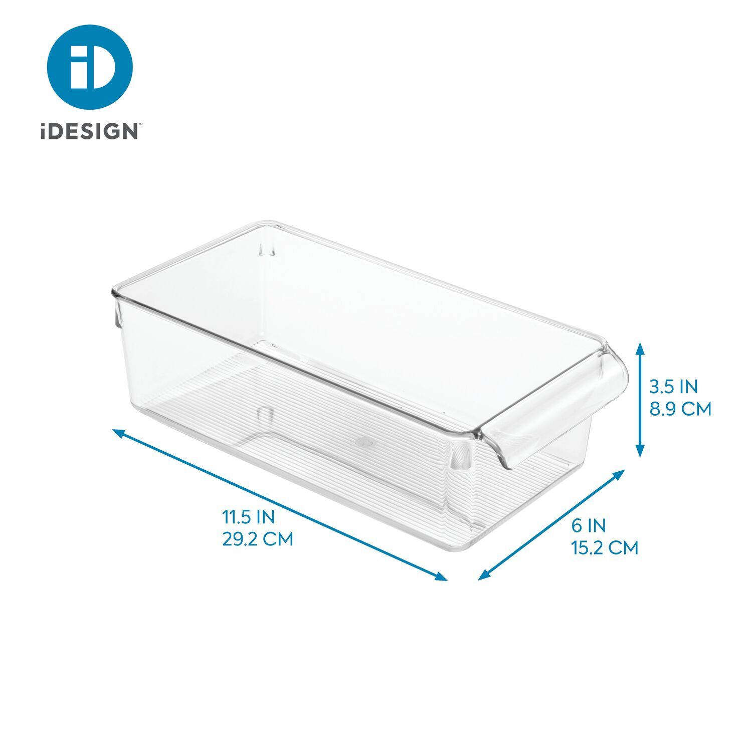 59430-idesign-linus-pullz-28x15-2cm-storage-organiser-bin-clear