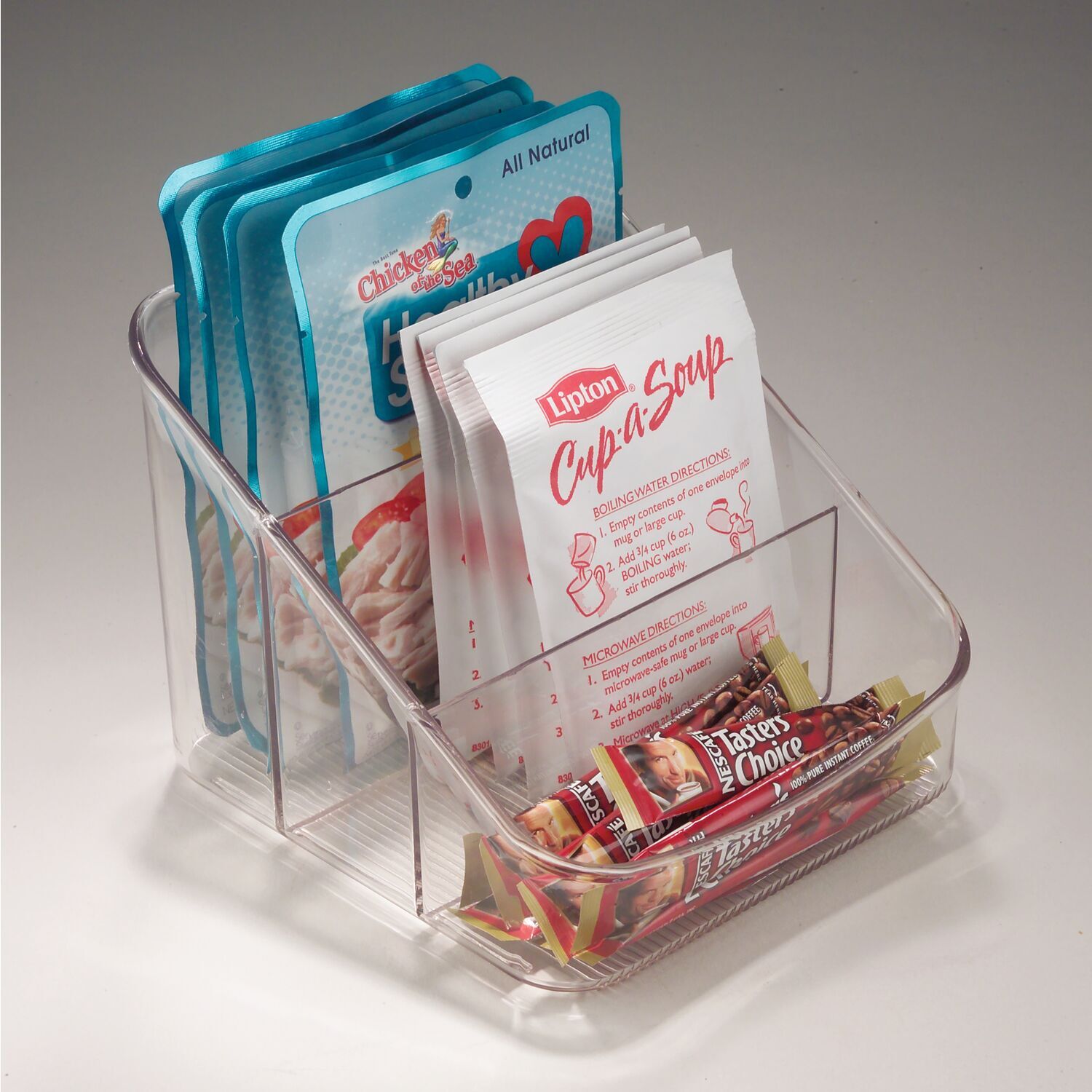 59830-idesign-linus-15-5x13cm-3-tier-packet-storage-organiser-clear