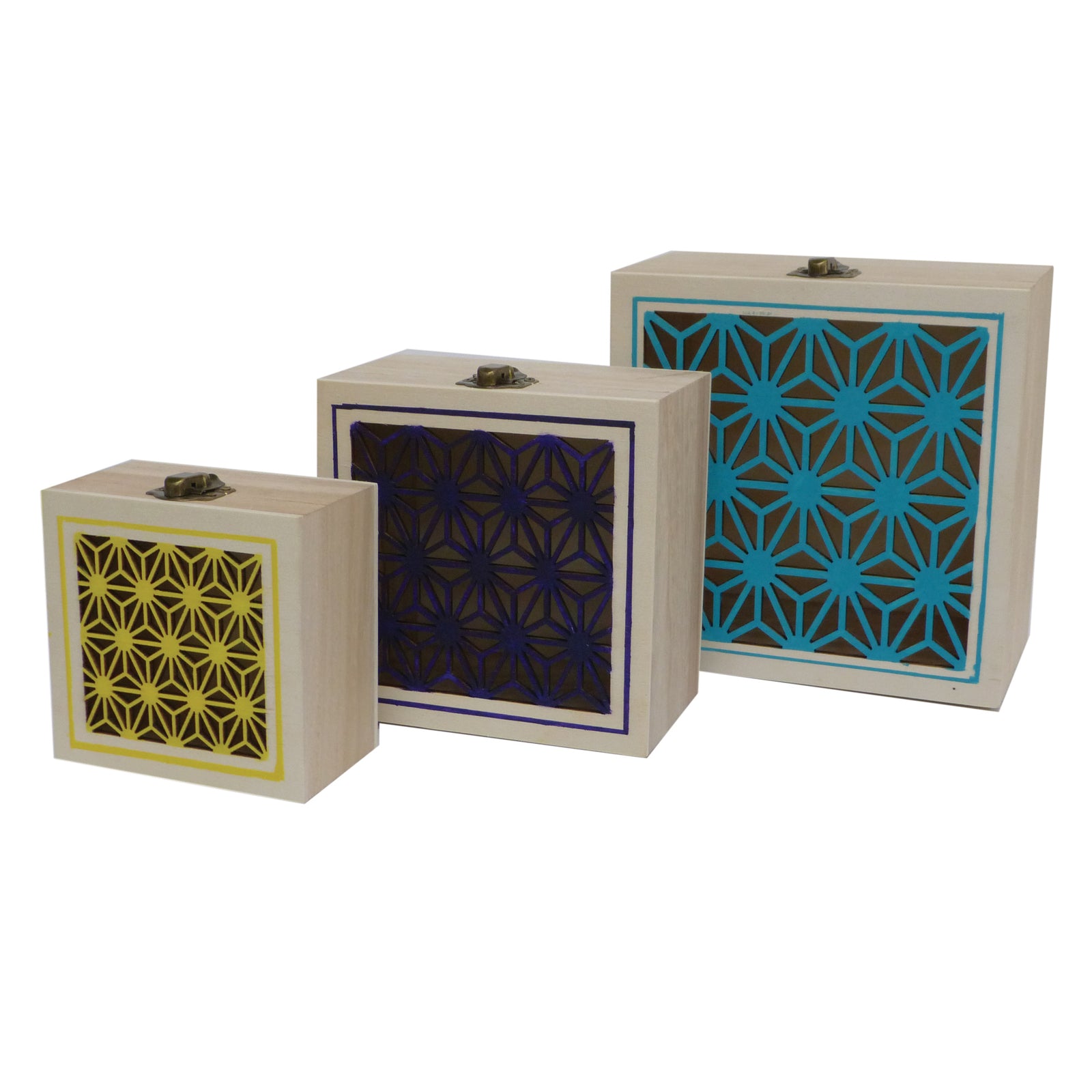 617014-3pc-boyle-craft-square-storage-box-laser-cut-geometric-w-catch-set