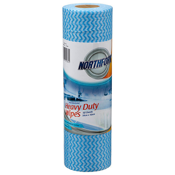 631254641-50pc-northfork-heavy-duty-antibacterial-wipes-blue