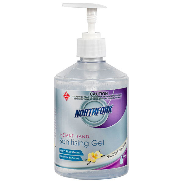 635090300-12pk-northfork-500ml-instant-hand-sanitising-gel-w-pump-vanilla