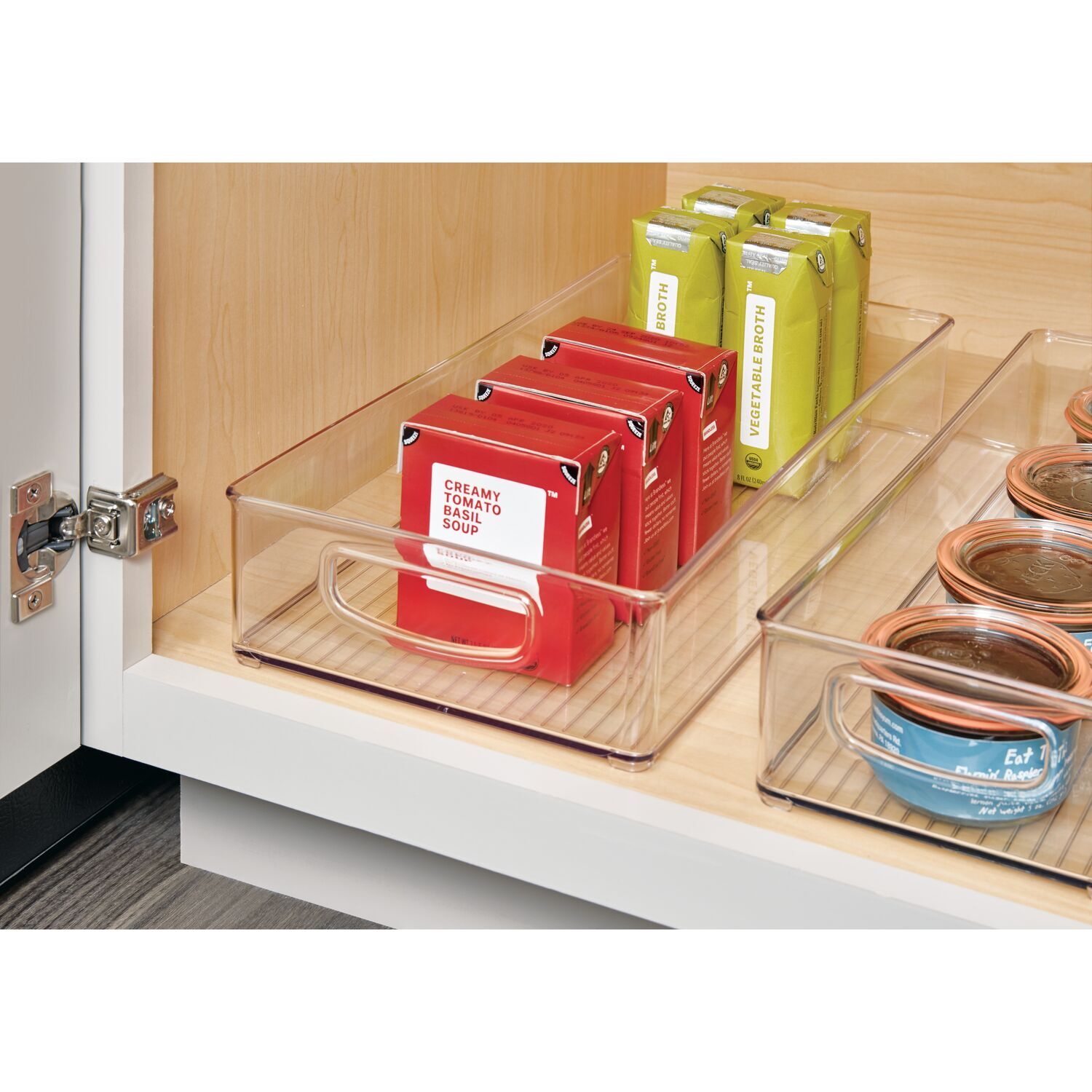 63599-idesign-kitchen-binz-40-64x20-32cm-storage-w-handles-clear