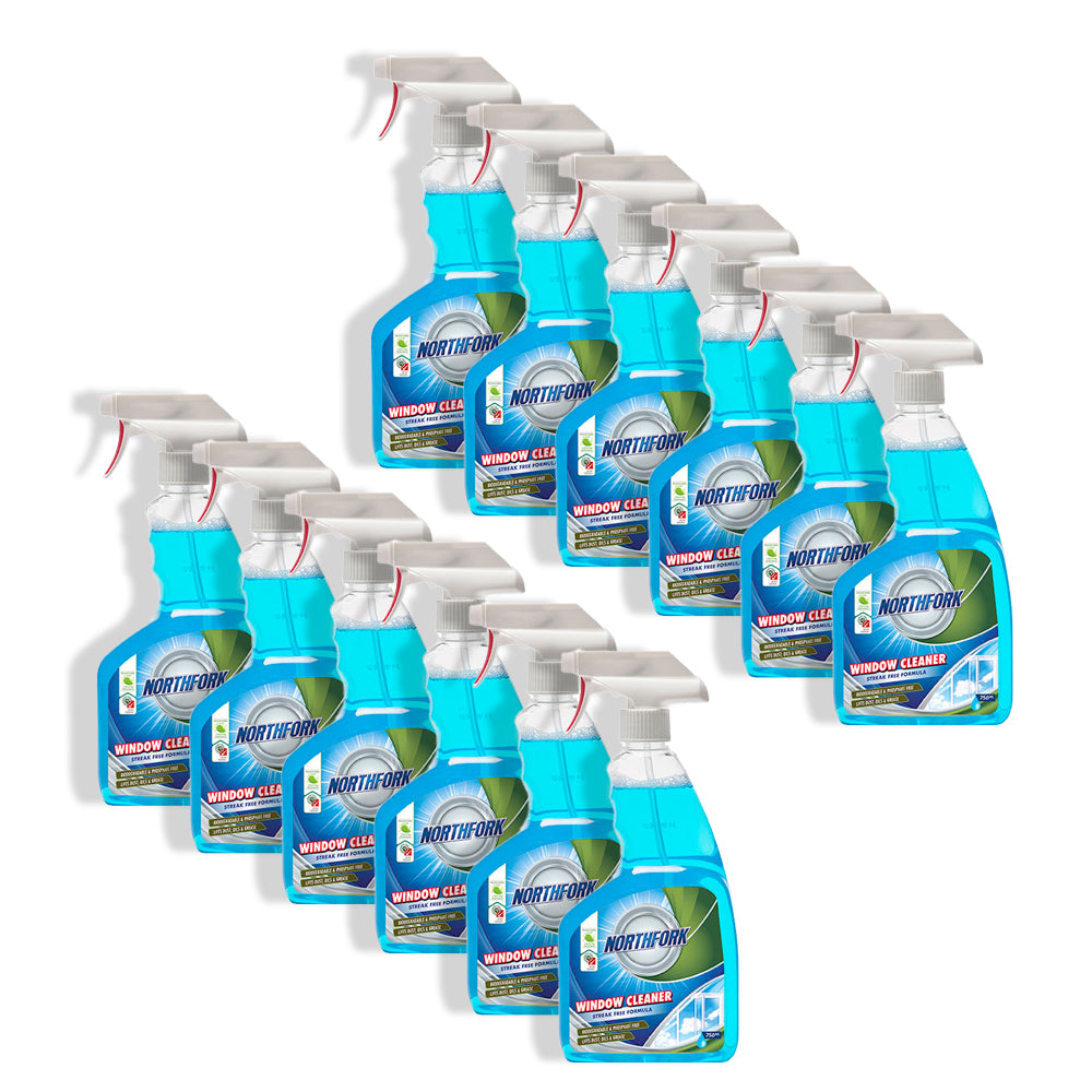 638080400-12pk-northfork-750ml-window-glass-cleaner-liquid-spray