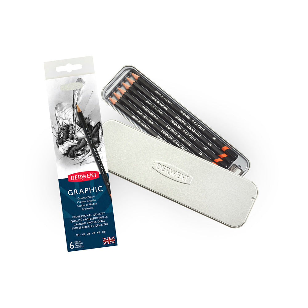 700835-derwent-graphic-drawing-colouring-pencil-portable-tin-6pk
