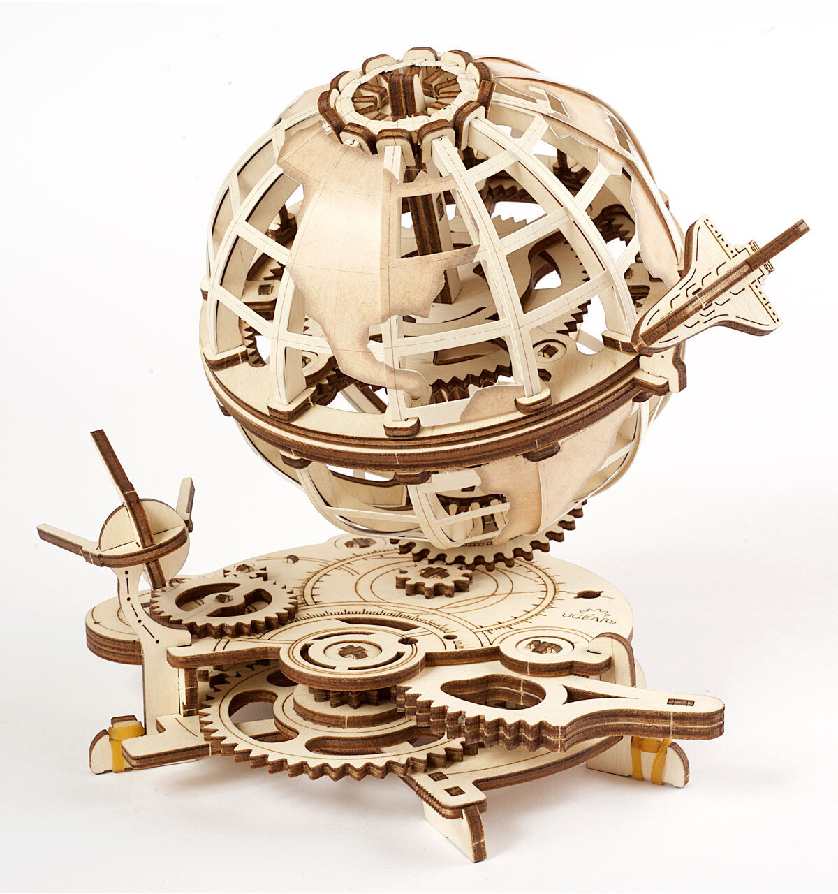 70128-ugears-globus-mechanical-diy-wooden-3d-puzzle-18pc