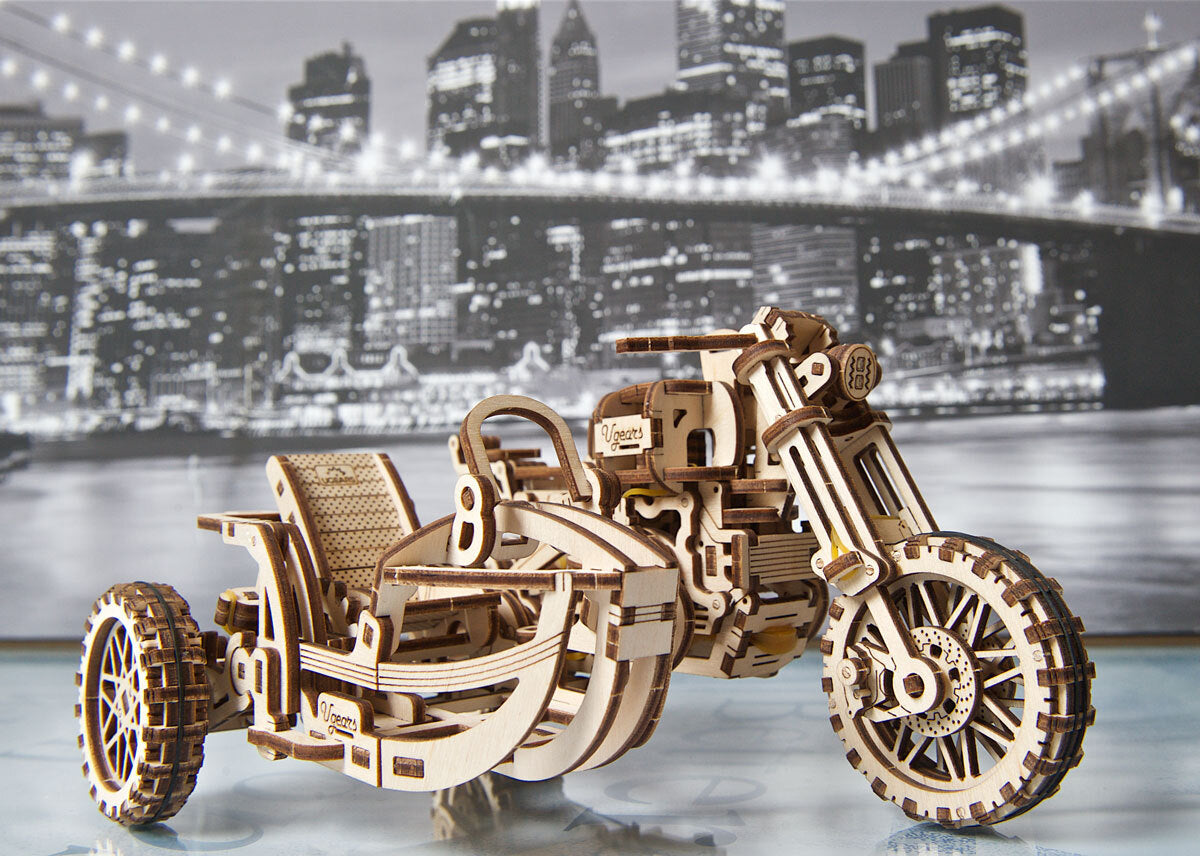 70137-ugears-scrambler-ugr-10-with-sidecar-wooden-3d-puzzle-380pc