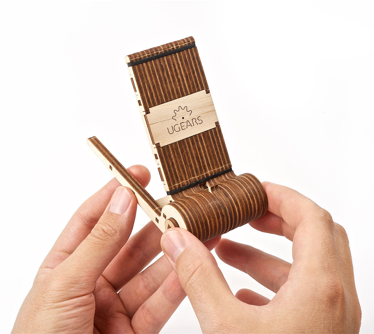 70145-ugears-foldable-phone-holder-diy-wooden-3d-puzzle-73pc