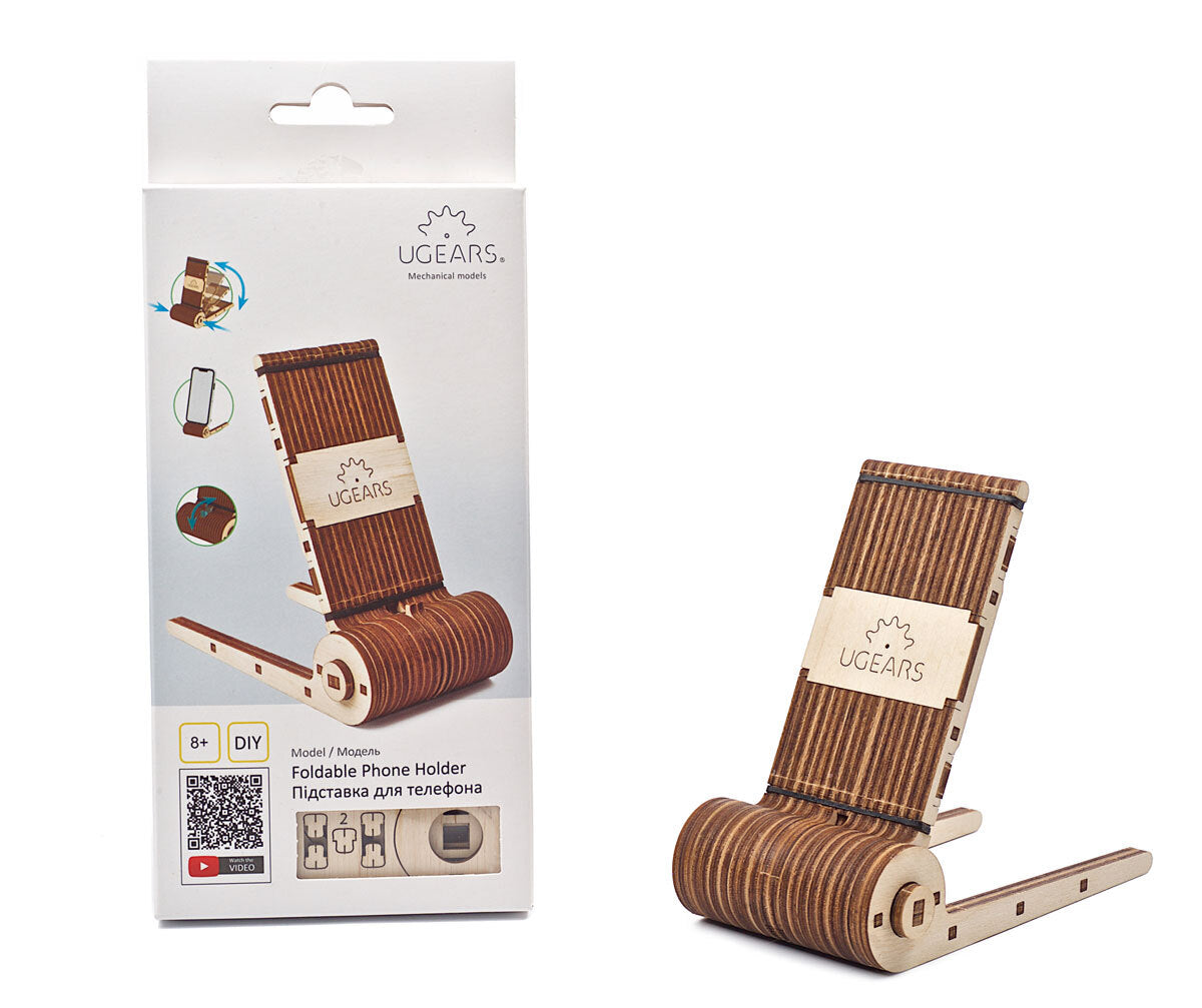 70145-ugears-foldable-phone-holder-diy-wooden-3d-puzzle-73pc