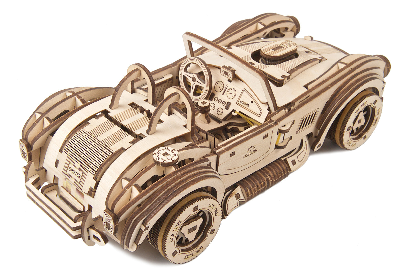 70161-ugears-drift-cobra-racing-car-mechanical-wooden-3d-puzzle-370pc