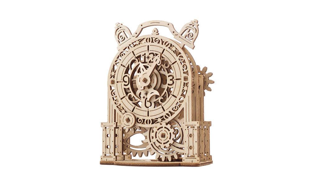 70163-ugears-vintage-alarm-clock-mechanical-wooden-3d-puzzle-43pc