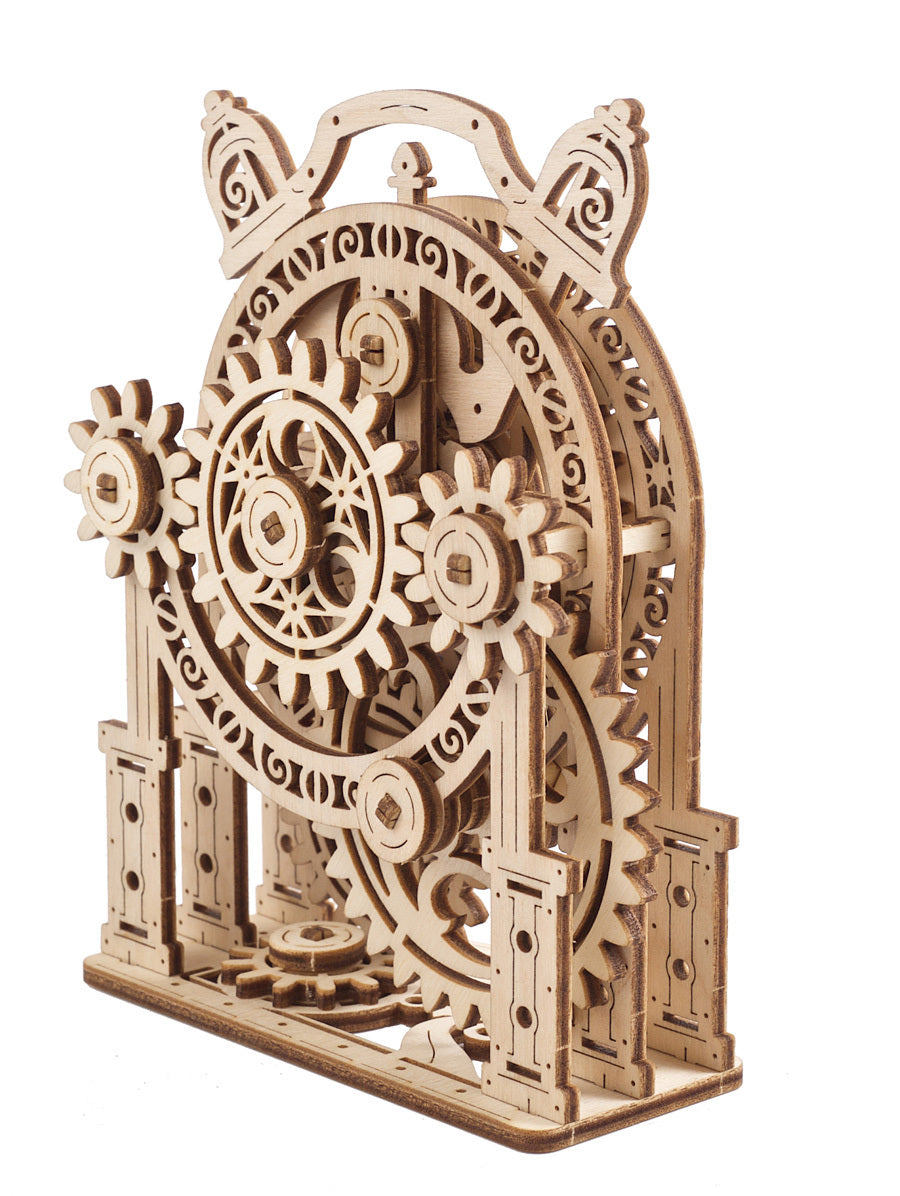 70163-ugears-vintage-alarm-clock-mechanical-wooden-3d-puzzle-43pc