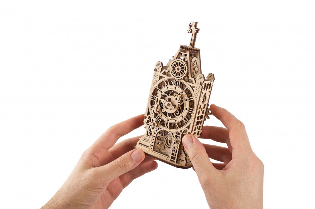 70169-ugears-old-clock-tower-mechanical-diy-wooden-3d-puzzle-44pc