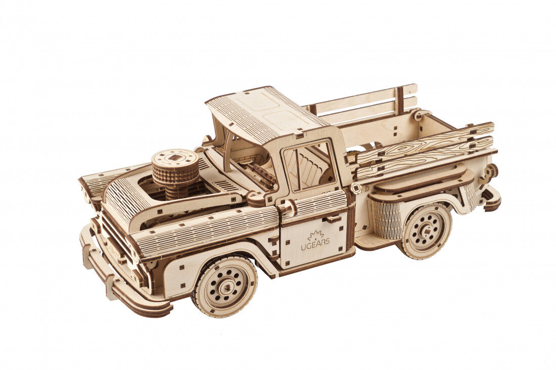 70171-ugears-pickup-lumberjack-mechanical-diy-wooden-3d-puzzle-460pc