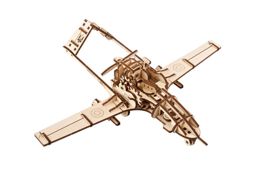 70189-ugears-bayraktar-tb2-combat-drone-wooden-3d-puzzle-12pc