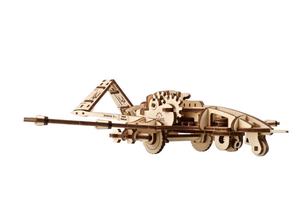 70189-ugears-bayraktar-tb2-combat-drone-wooden-3d-puzzle-12pc