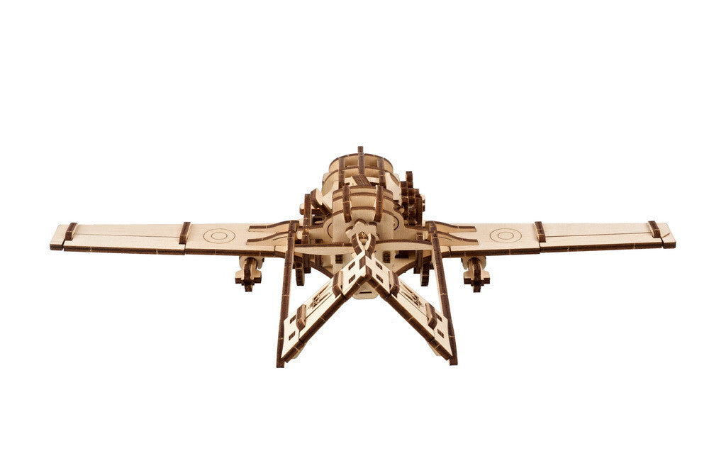 70189-ugears-bayraktar-tb2-combat-drone-wooden-3d-puzzle-12pc