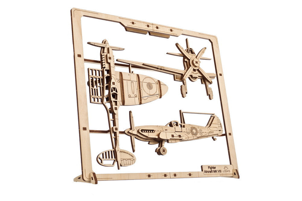 70196-ugears-fighter-aircraft-2-5d-puzzle-diy-wooden-47pc