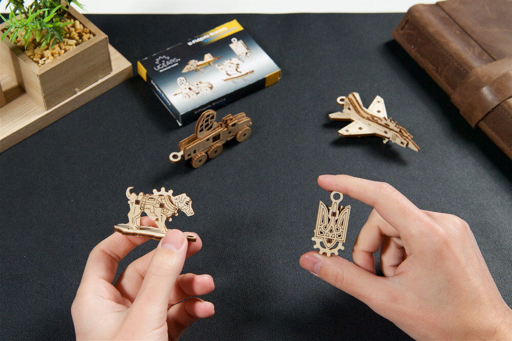 70197-u-fidgets-bravery-mechanical-diy-wooden-3d-puzzle-4pc