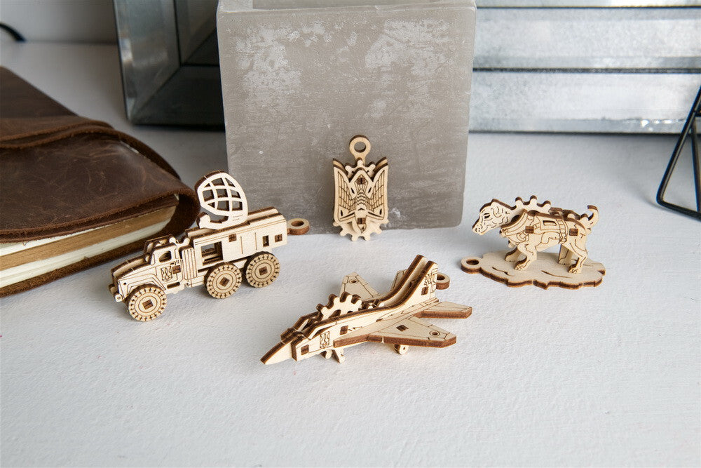 70197-u-fidgets-bravery-mechanical-diy-wooden-3d-puzzle-4pc